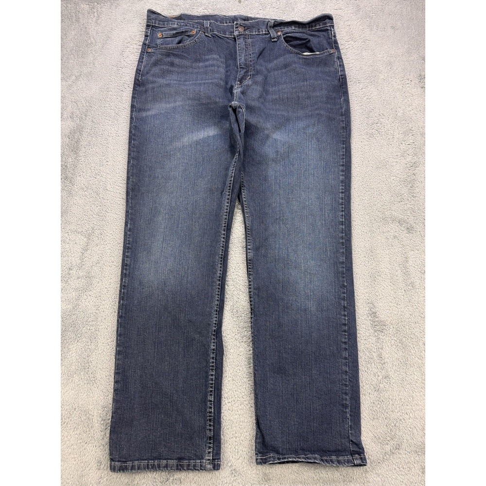 Levis 559 Jeans Men‎ 38X32 Blue Relaxed Straight Whisker Distress Denim